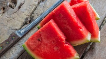 La sandía posee potasio y