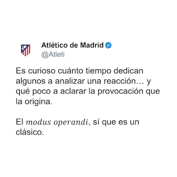 El posteo del Atlético de