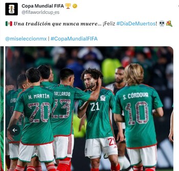 La FIFA felicitó a México