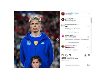 El posteo de Alejandro Garnacho
