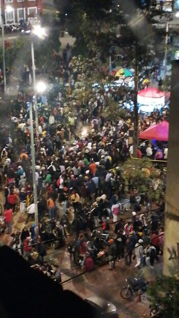 La situación en el parque