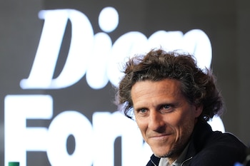 Diego Forlán debutará como director técnico de Uruguay (Foto AP/Matilde Campodonico)