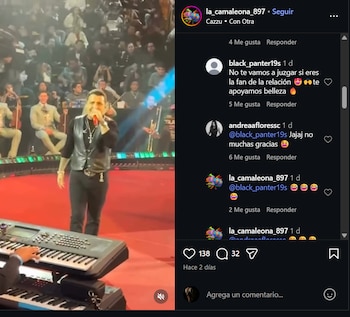 Andrea Flores reaccionó a la