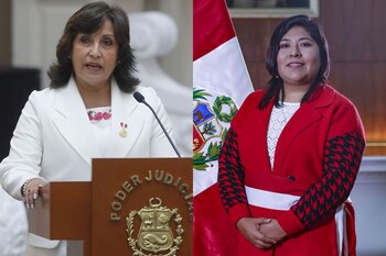 Dina Boluarte y Betssy Chávez.