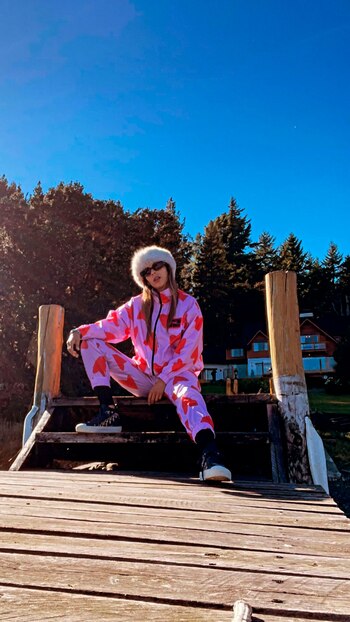 Barby Franco en Bariloche