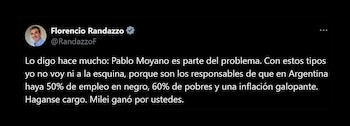 El cruce entre Pablo Moyano y Florencio Randazzo