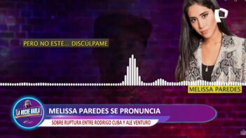 Melissa Paredes se niega a