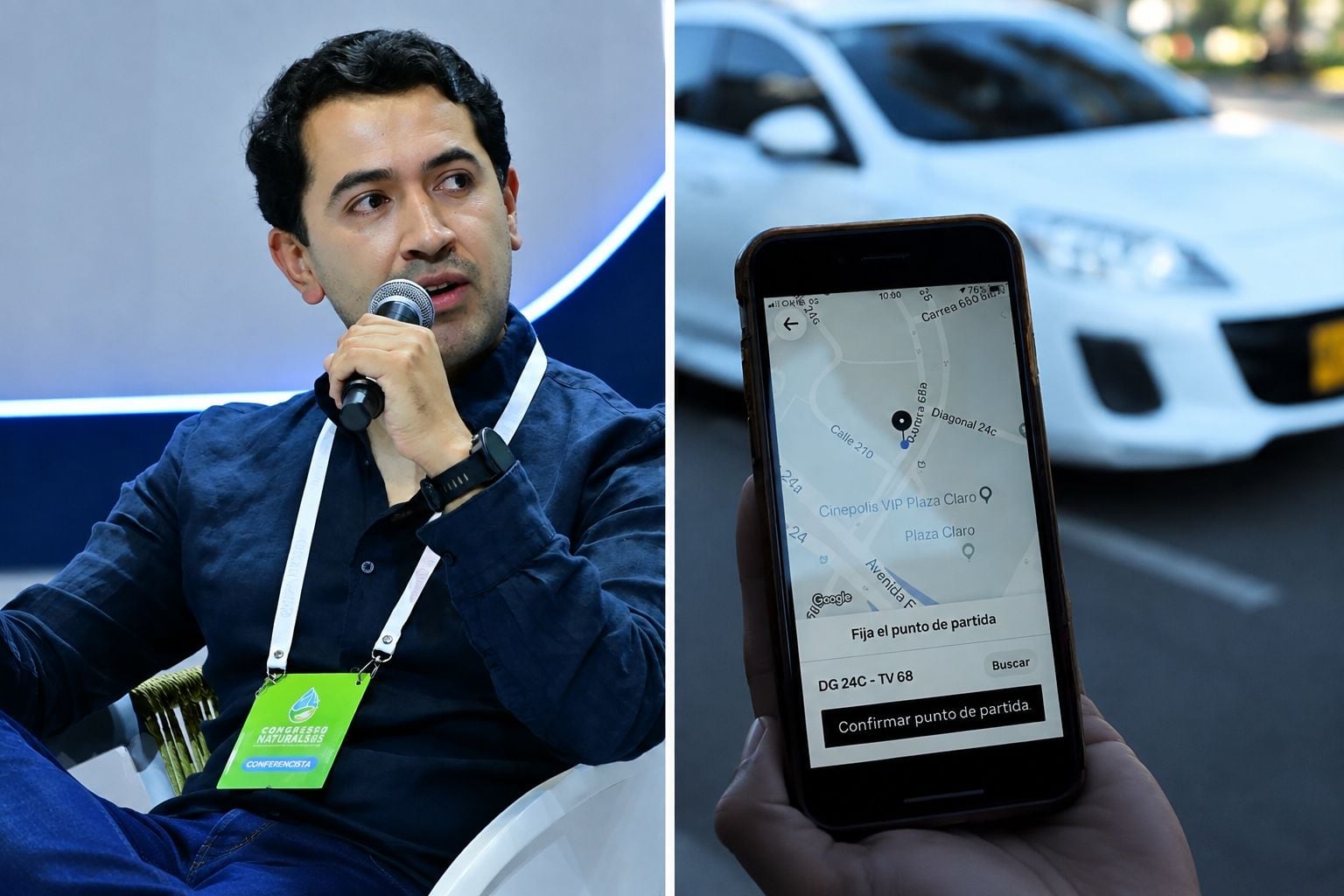 Daniel Briceño anunció que respaldará en el Congreso la eliminación del comparendo D12 para los conductores de plataformas - crédito @Danielbricen/X/Uber