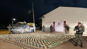 Alrededor de una tonelada de