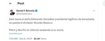 Daniel Briceño habla del