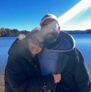 Georgina Barbarossa durante su visita a su sobrina en Portland