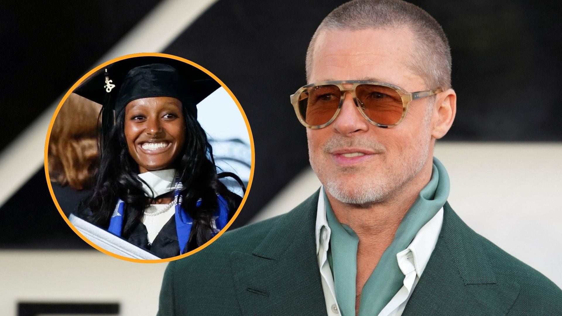 Zahara, hija adoptiva de Angelina Jolie y Brad Pitt, obtuvo una licenciatura en Psicología durante la ceremonia número 139 de Spelman College. (Composición fotográfica/Reddit/REUTERS)