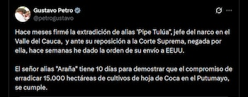 Gustavo Petro dio un ultimátum