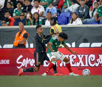 Según el portal estadístico, SofaScore, Marcos López tuvo un puntaje de 7.2 debido a su buena actuación con Perú ante México. - créditos: FPF