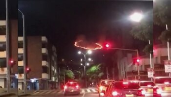 El incendio en el cerro