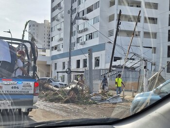 Destrozos en Acapulco tras el paso del Huracán Otis