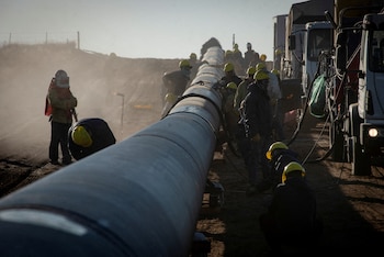 El primer tramo del gasoducto