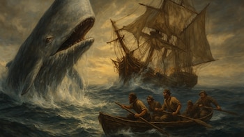 Moby Dick tenía razón: los cachalotes usan su enorme cabeza como ariete y ahora hay pruebas