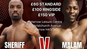 La cartelera de la pelea