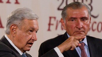 El presidente López Obrador junto