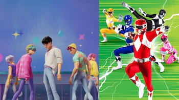 Cómo se verían Los Saja Boys de Las Guerreras K-pop como Power Rangers