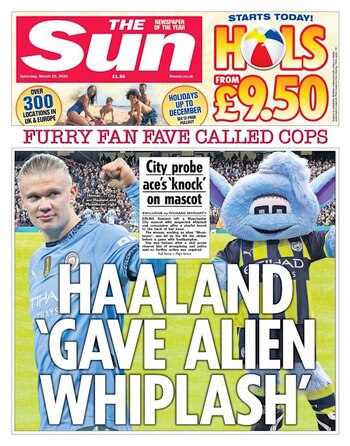 La portada del diario The