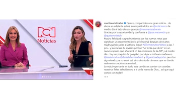 Maritza Aristizábal expresó gratitud a la directiva de Noticias RCN por la confianza y la oportunidad de asumir el nuevo reto - crédito @maritzaaristizabal/ Instagram