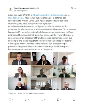 La Sala de Primera Instancia