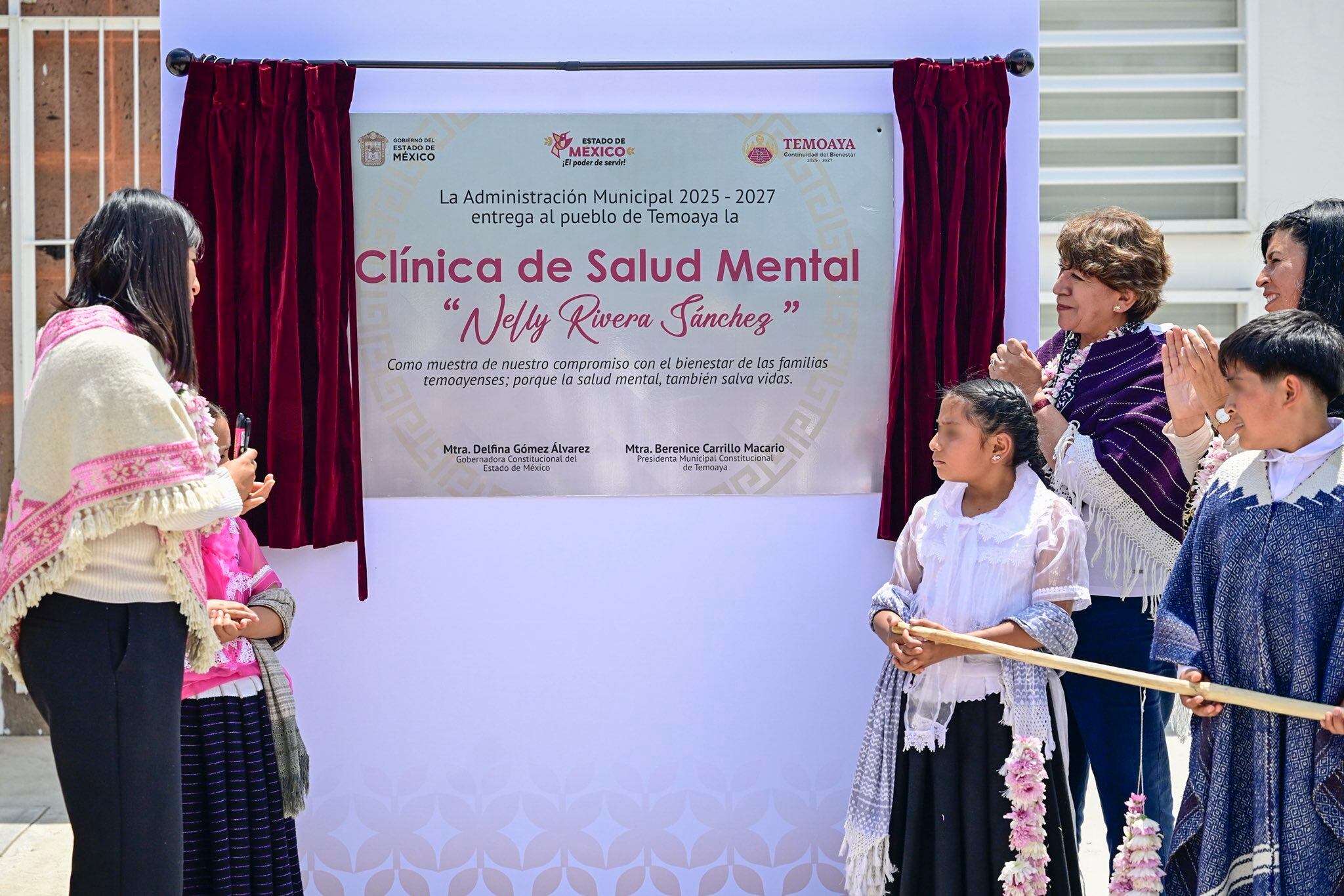Delfina Gómez inauguró clínica de Salud Mental que brindará atención psicológica con un enfoque intercultural y en lengua otomí. (Foto: @delfinagomeza)