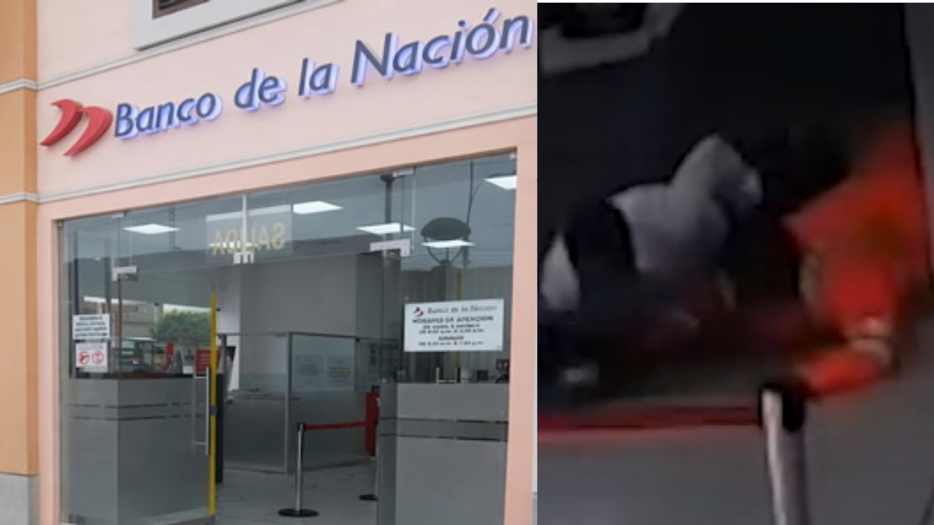 Un grupo armado irrumpió en una agencia bancaria del centro comercial Minka, donde intentó apoderarse de una fuerte suma de dinero. | América Noticias