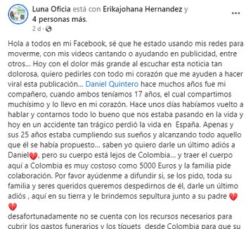 Seres queridos lamentaron su partida