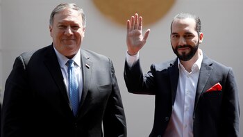 Mike Pompeo y Nayib Bukele