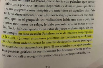 Fuerte acusación de José Ramón a Faitelson en su reciente libro.