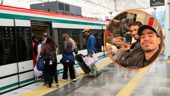 Bloqueos en la México - Toluca obligó a futbolistas de los Diablos a viajar en el Tren Interurbano El Insurgente