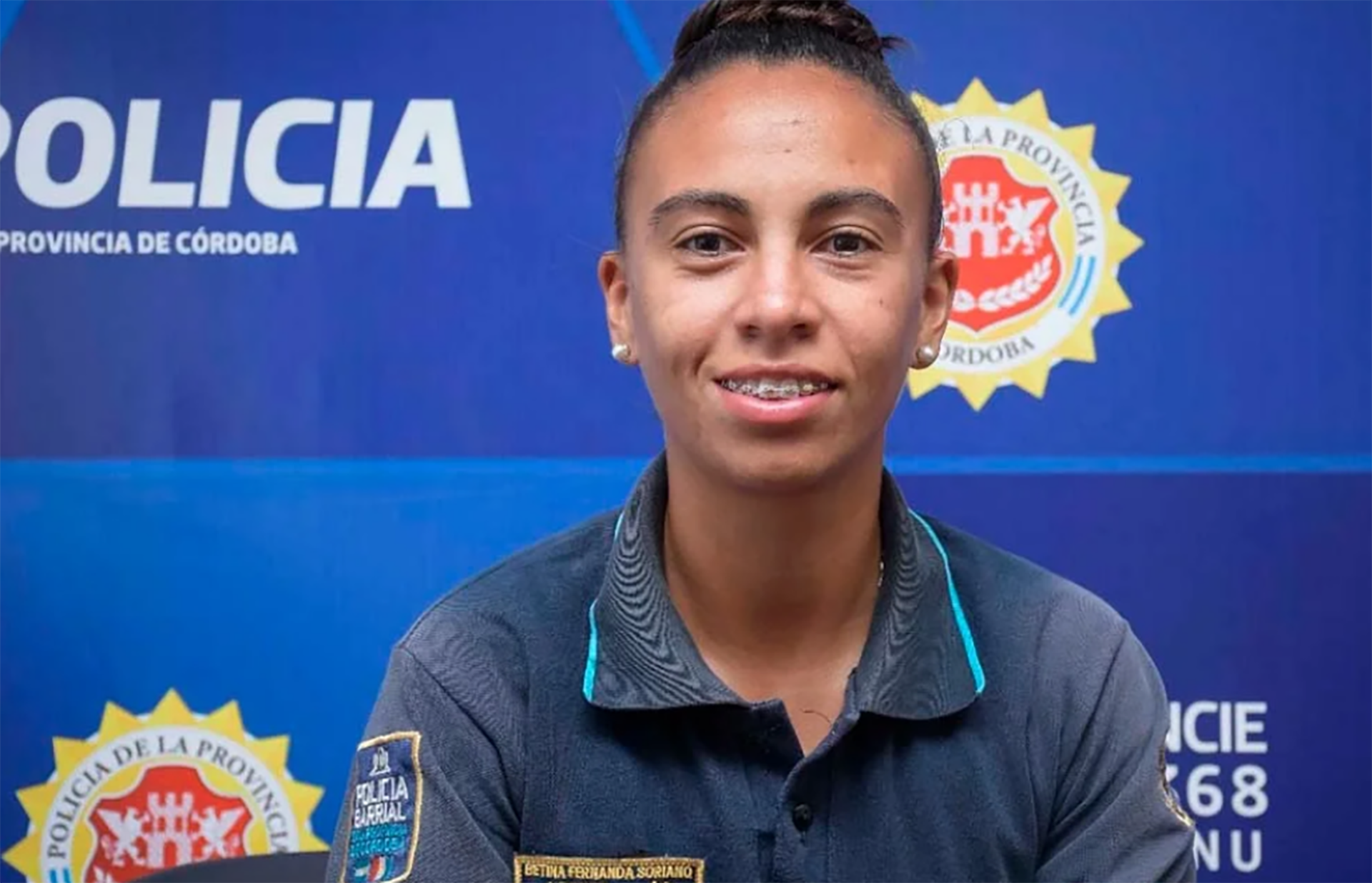 Soriano con la vestimenta policial (Gentileza Expresión Norte)