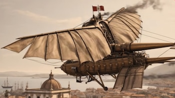 Museo en Lambayeque presenta diseños de aeronaves y armas creadas por Pedro Ruiz Gallo. (Foto: Agencia Andina)