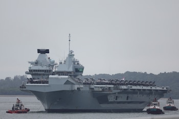 El portaaviones británico Príncipe de