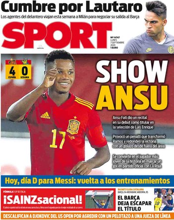 La portada de este lunes