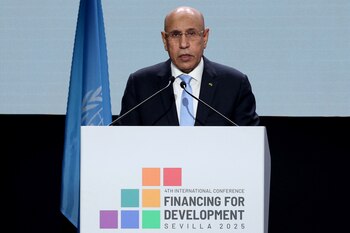 Mauritania's President Mohamed Ould Ghazouani