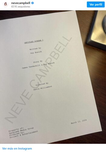 Neve Campbell comparte noticias sobre