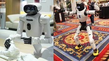 Robots CLOiD y Agibot X2.