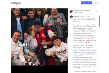 El humorista no ocultó su tristeza al abandonar Colombia y alejarse de sus seres queridos - crédito @culotauro/Instagram