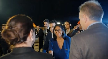 Delcy es recibida por la delegación turca