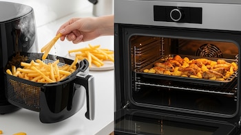 Freidora de aire vs horno: cuál consume menos luz y ahorra más dinero
