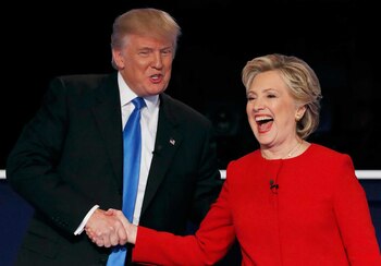 Primer debate presidencial entre Hillary