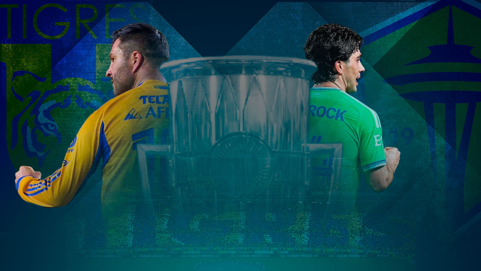 (Ilustración: Jesús Aviles / IG @TigresOficial @soundersfc)