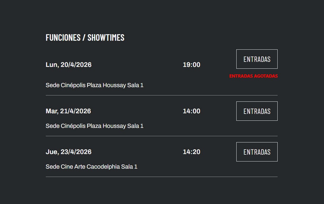 No matar: funciones en el Bafici