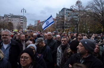 Marcha contra el antisemitismo en