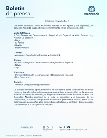 Registraduría - crédito Registraduría
