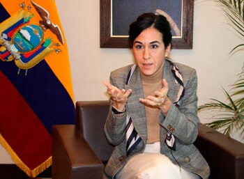 En la imagen, la vicepresidenta